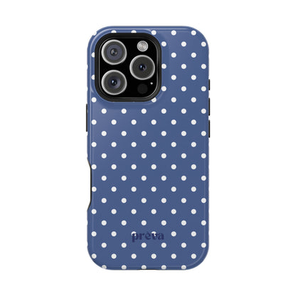 Navy Polka Dot Phone Case