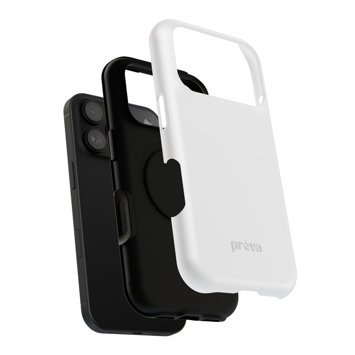 White & Grey Phone Case