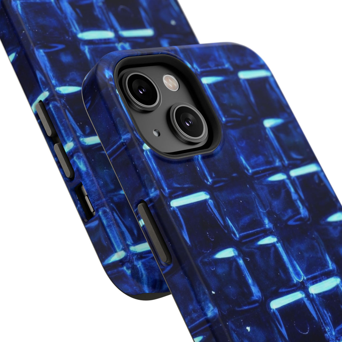 Blue Glass Tile Impact-Resistant Phone Case