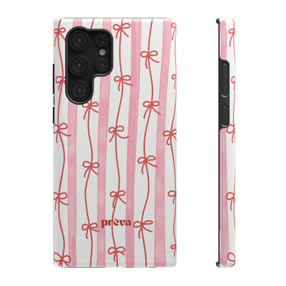 Pink Bow Chain Phone Case