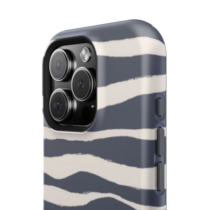 Navy & Cream Zebra Phone Case