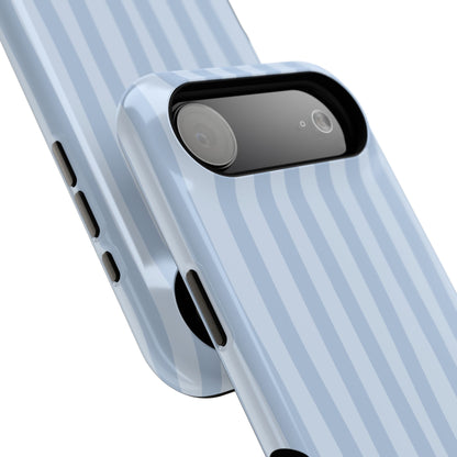 Pastel Blue Stripes Phone Case