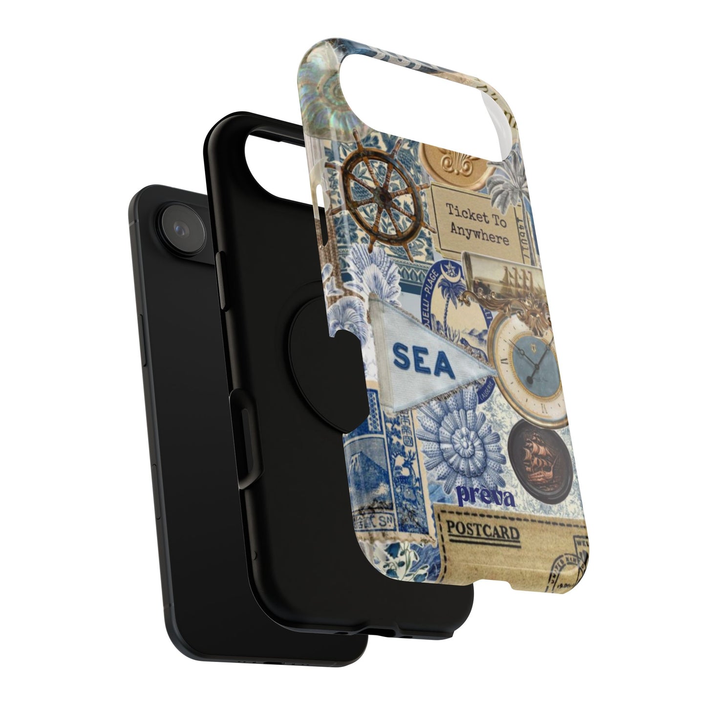 Neutral Travel Collage Phone Case