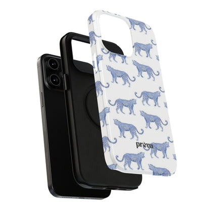 Blue Leopard Pattern Phone Case