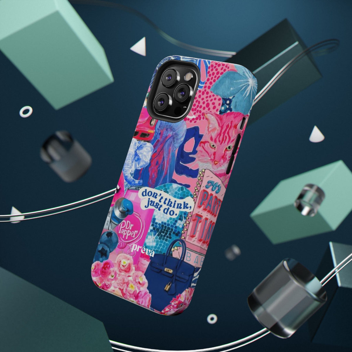 Vibrant Galaxy Collage Phone Case
