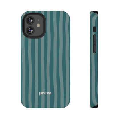 Striped Teal Phone Case