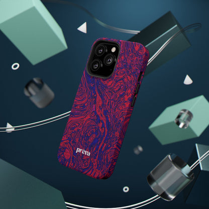 Marbled Red & Purple Impact Phone Case