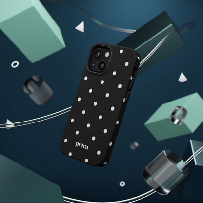 Black with White Polka Dots Phone Case