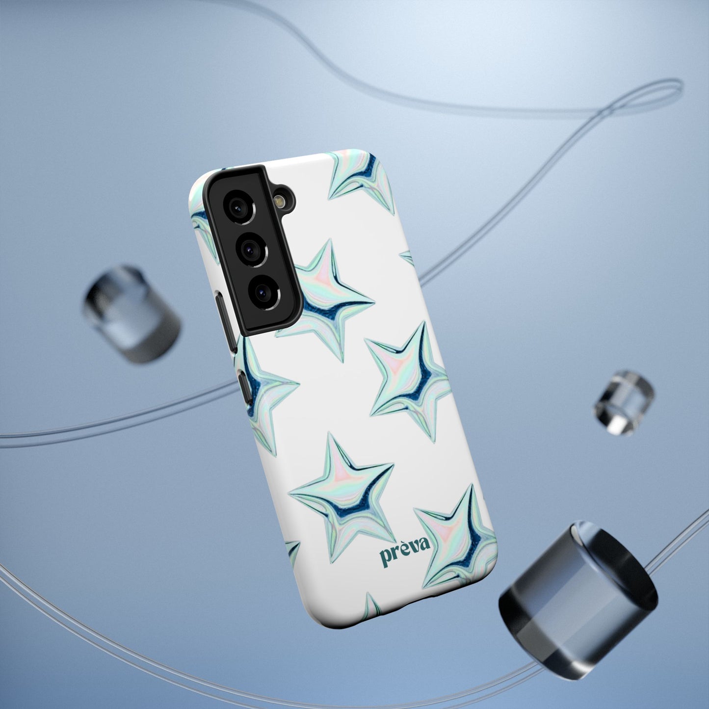 White Starburst Phone Case