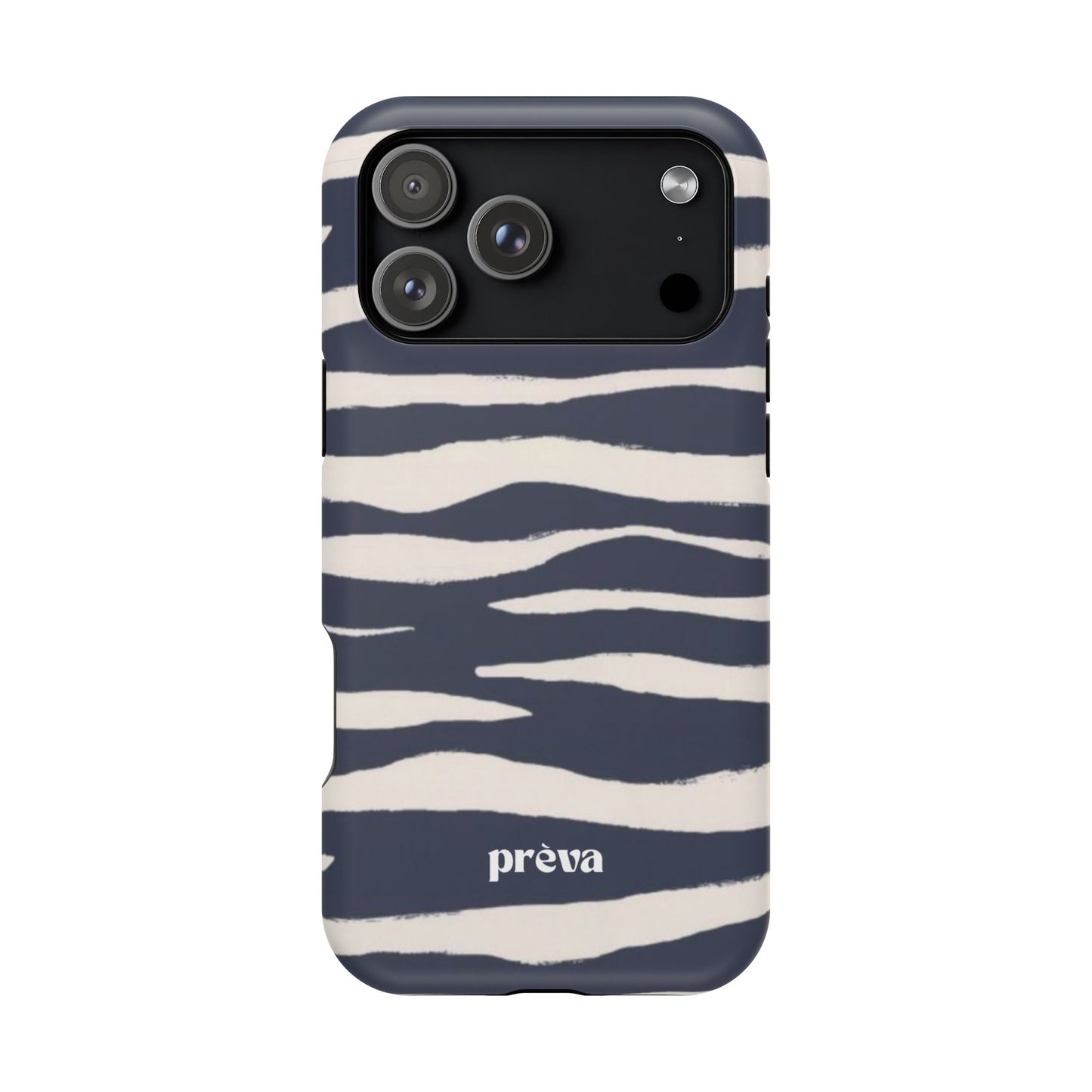 Navy & Cream Zebra Phone Case