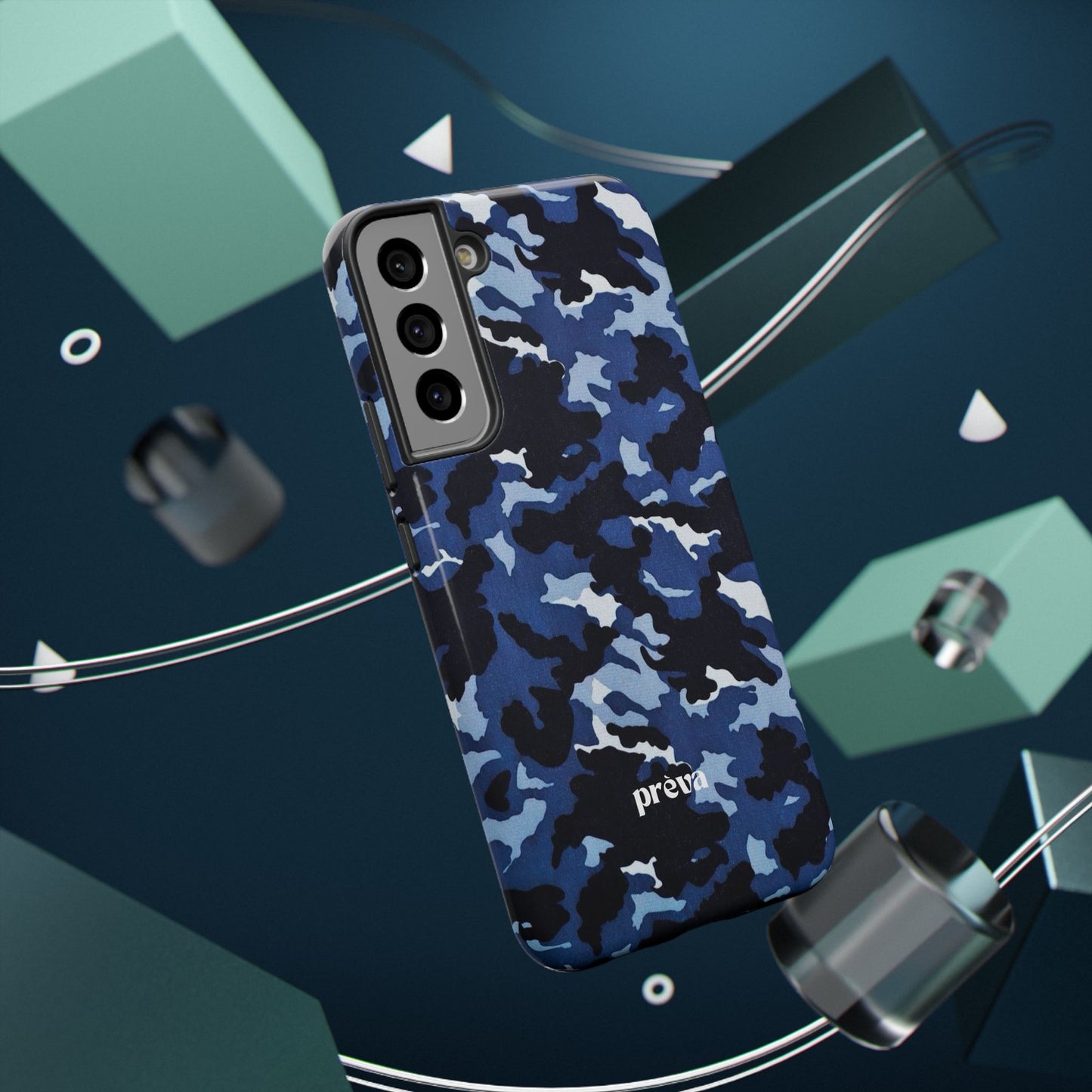 Blue Camo Phone Case