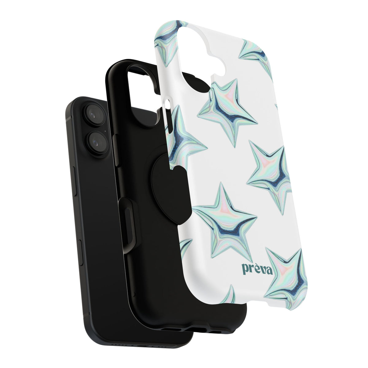 White Starburst Phone Case