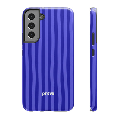 Neon Blue Stripes Phone Case