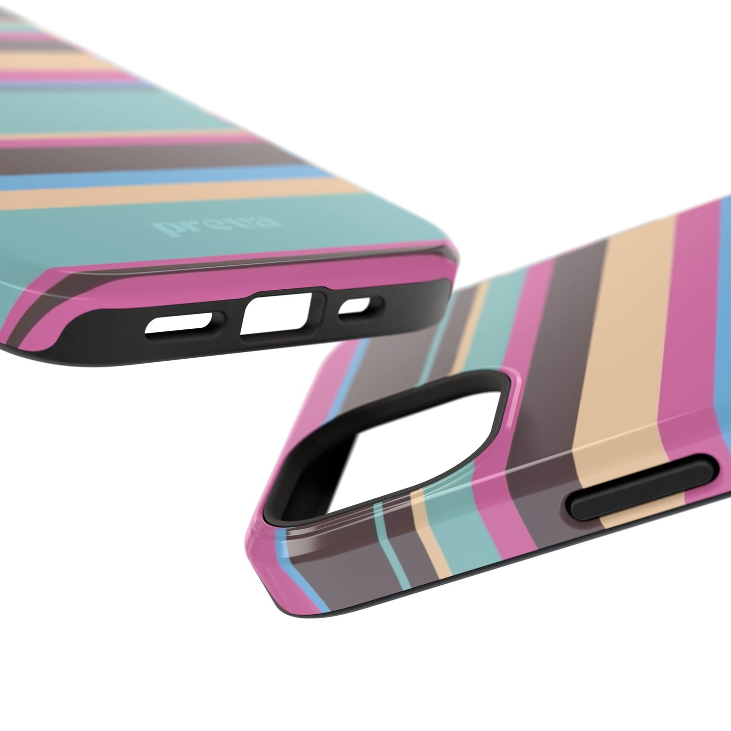 Cocoa Palm Stripes Phone Case