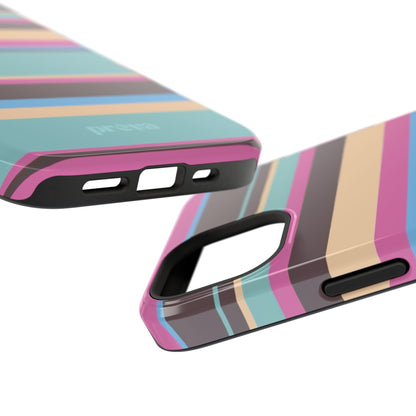 Cocoa Palm Stripes Phone Case