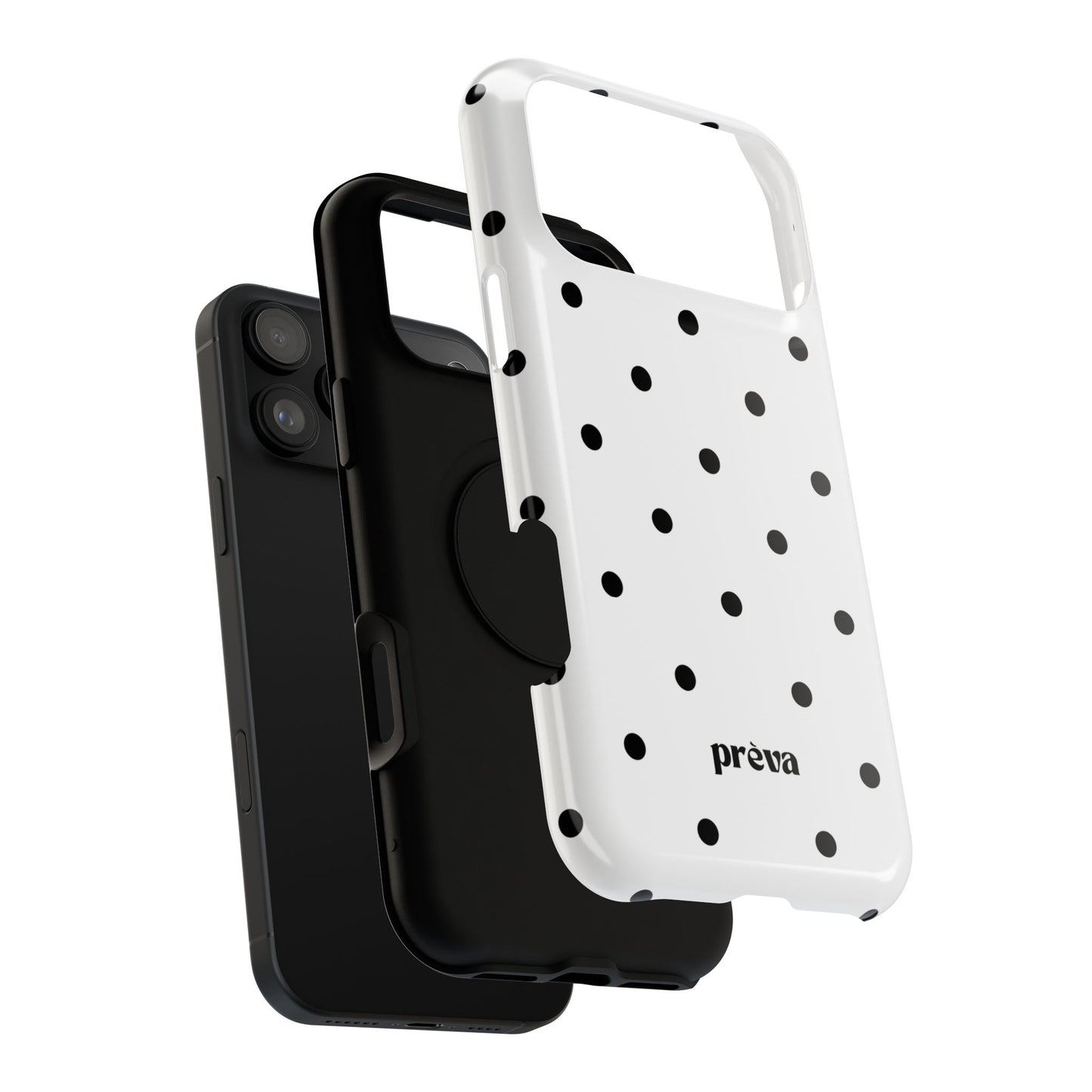B&W polka dots Phone Case