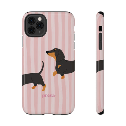 Dachshund Pink Stripes