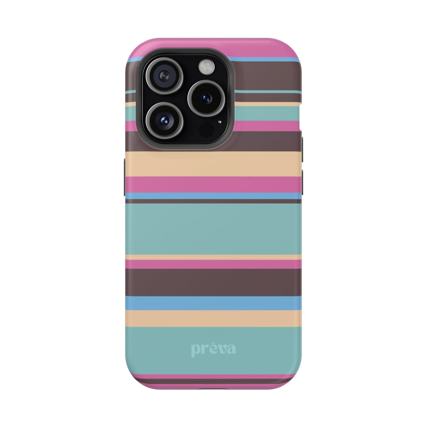 Cocoa Palm Stripes Phone Case