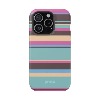 Cocoa Palm Stripes Phone Case