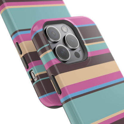 Cocoa Palm Stripes Phone Case