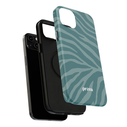 Teal Zebra Phone Case