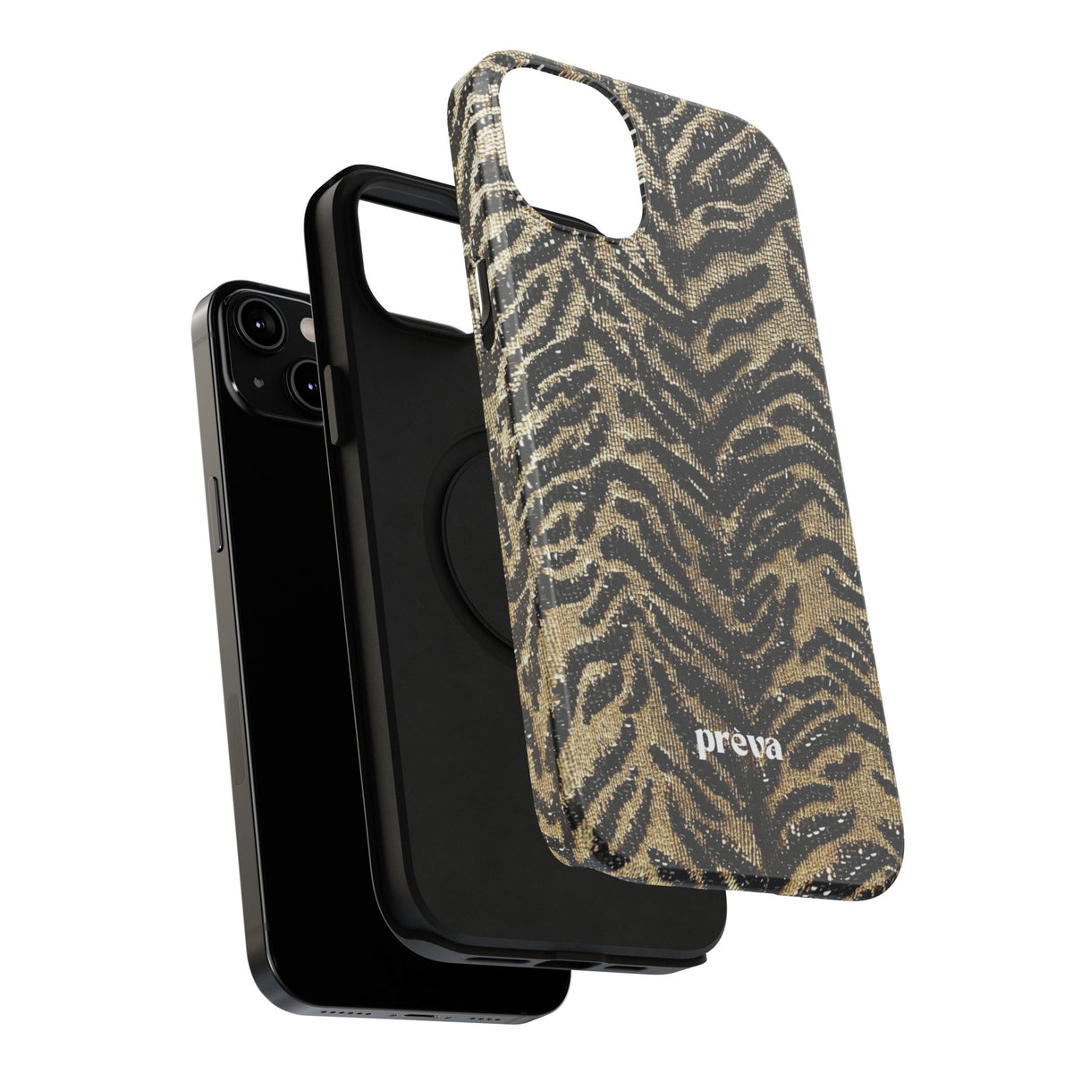 Phone Case — Impact‑Resistant Tiger Print Rug Texture