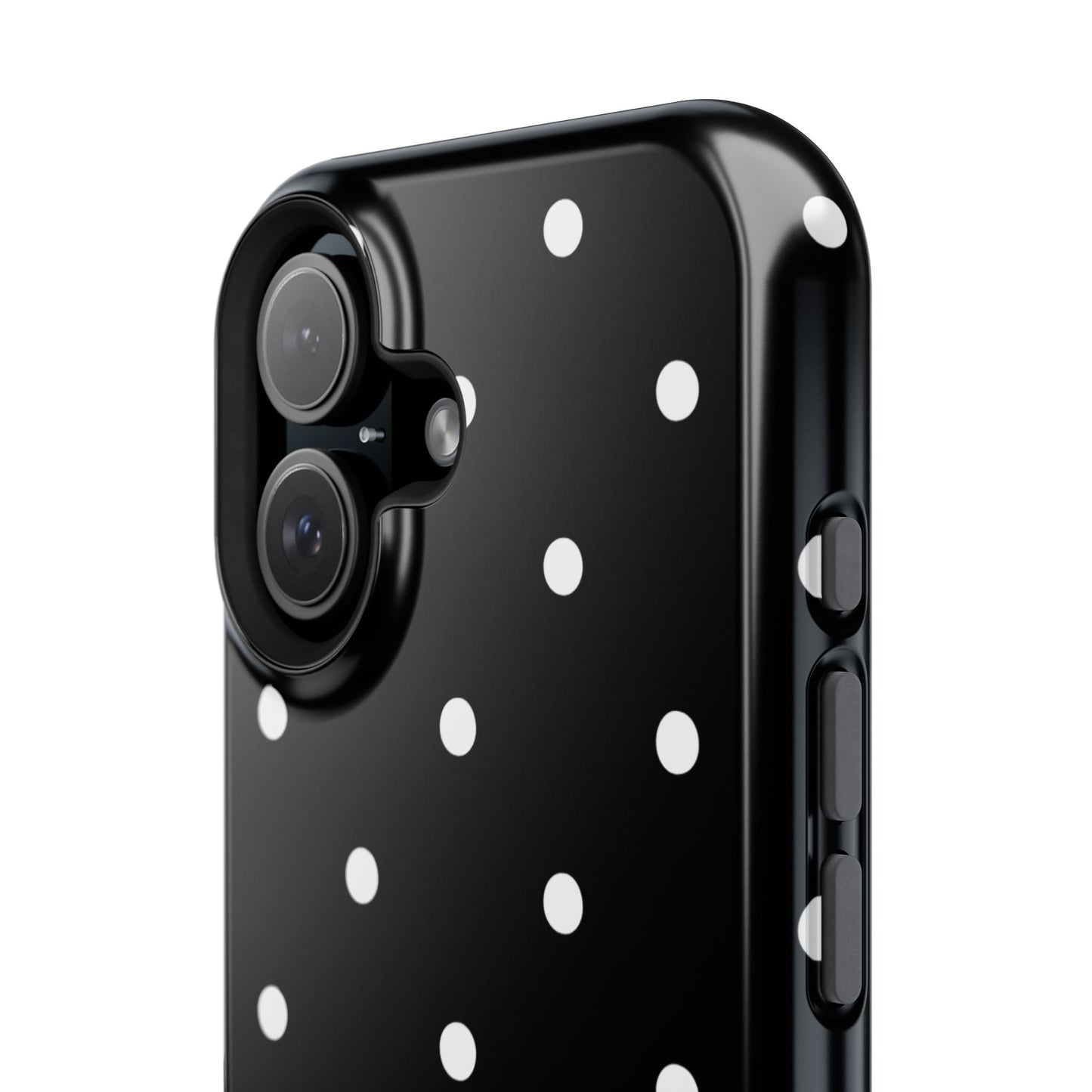 Black with White Polka Dots Phone Case