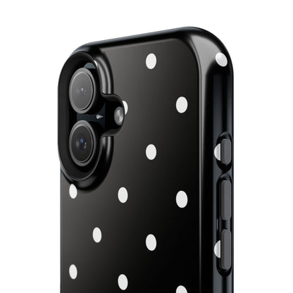 Black with White Polka Dots Phone Case