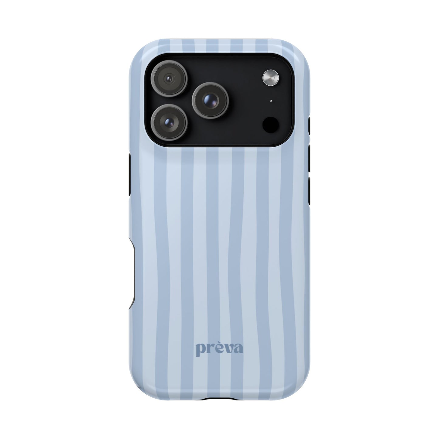Pastel Blue Stripes Phone Case
