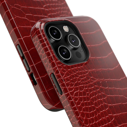 Red Croc Phone Case