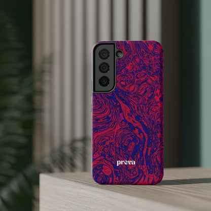 Marbled Red & Purple Impact Phone Case