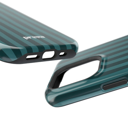 Dark Stripes Turquoise Phone Case