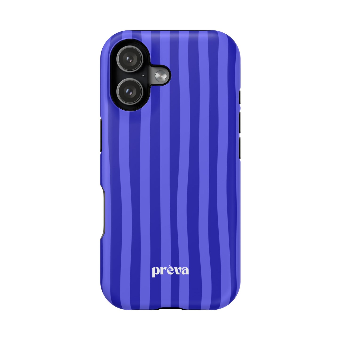 Neon Blue Stripes Phone Case
