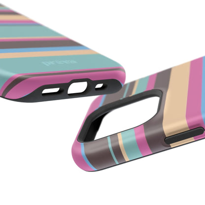 Cocoa Palm Stripes Phone Case