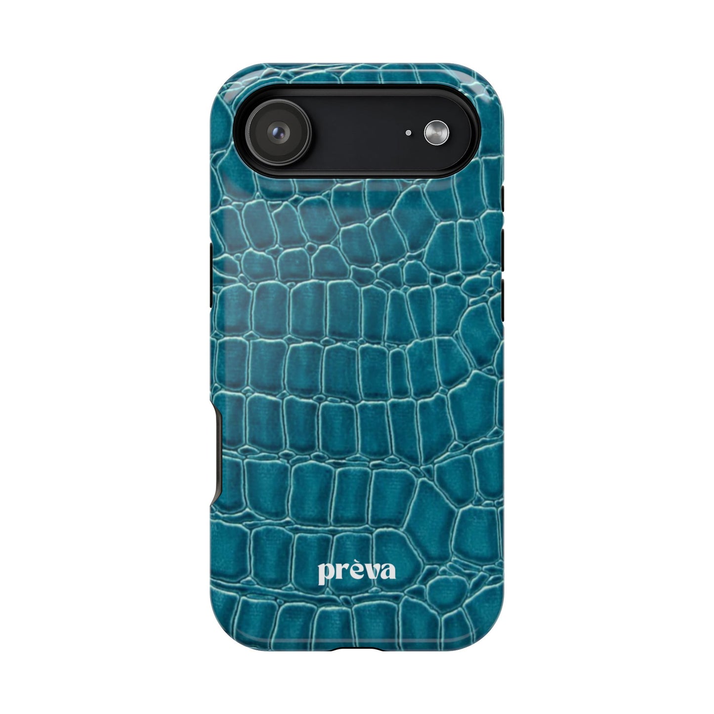 Teal Croc Phone Case