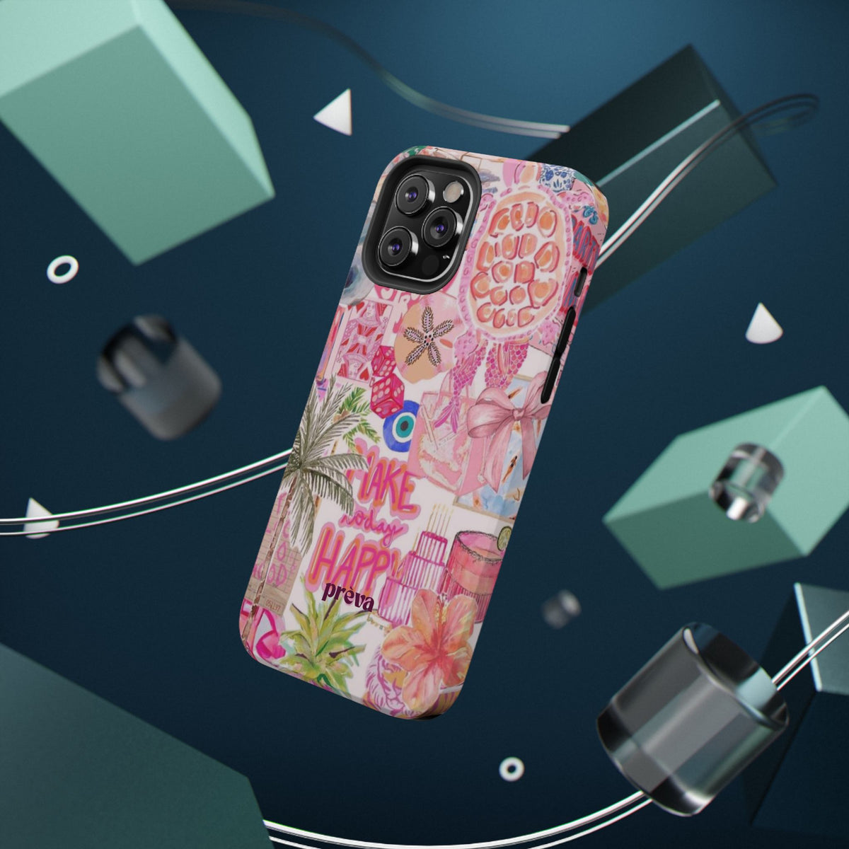 Pink Tropical Collage Phone Case