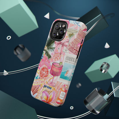Pink Cocktail Collage Phone Case