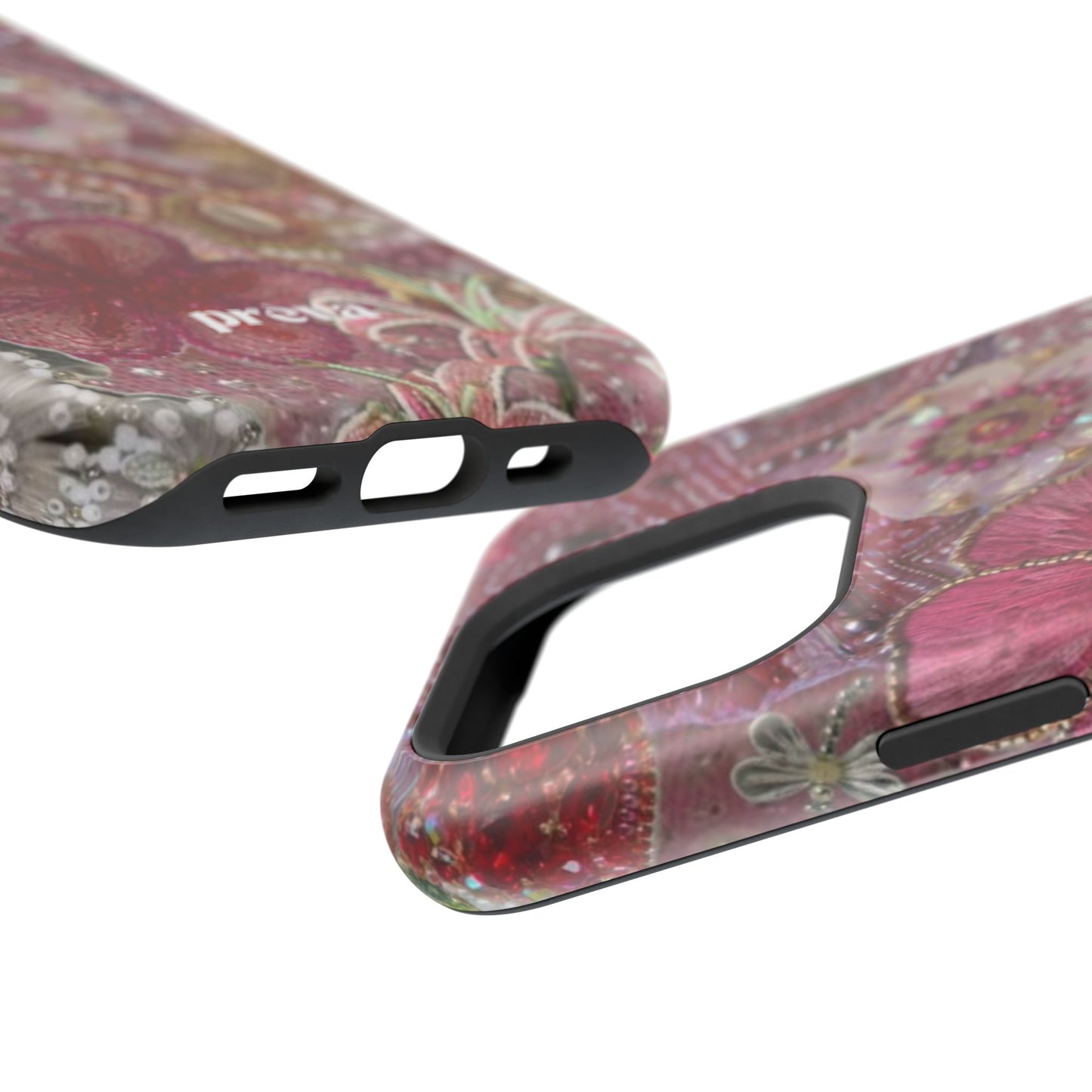 Floral Embroidery Phone Case