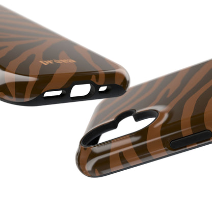 Brown Tiger Stripe Phone Case