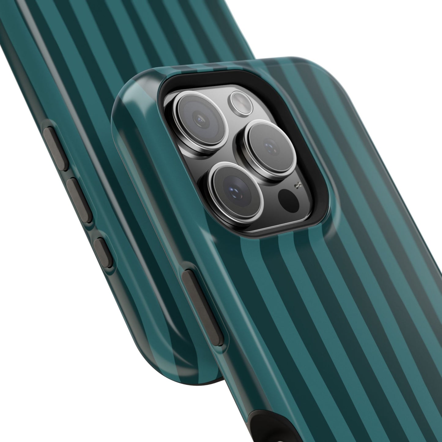 Dark Stripes Turquoise Phone Case