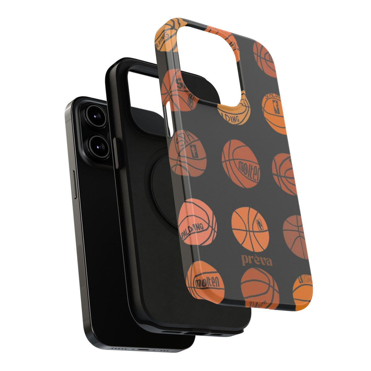 Black Basketball Phone Case