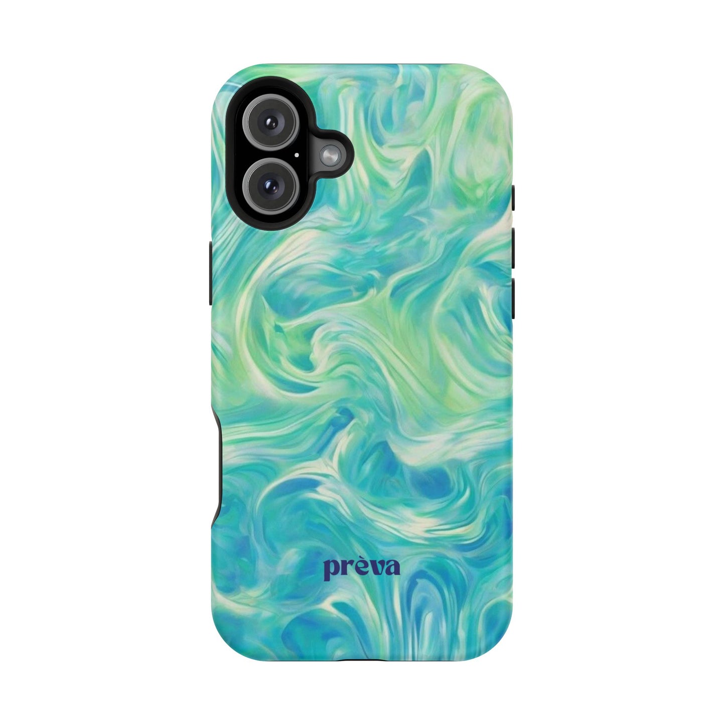 Teal & Green Swirl Phone Case