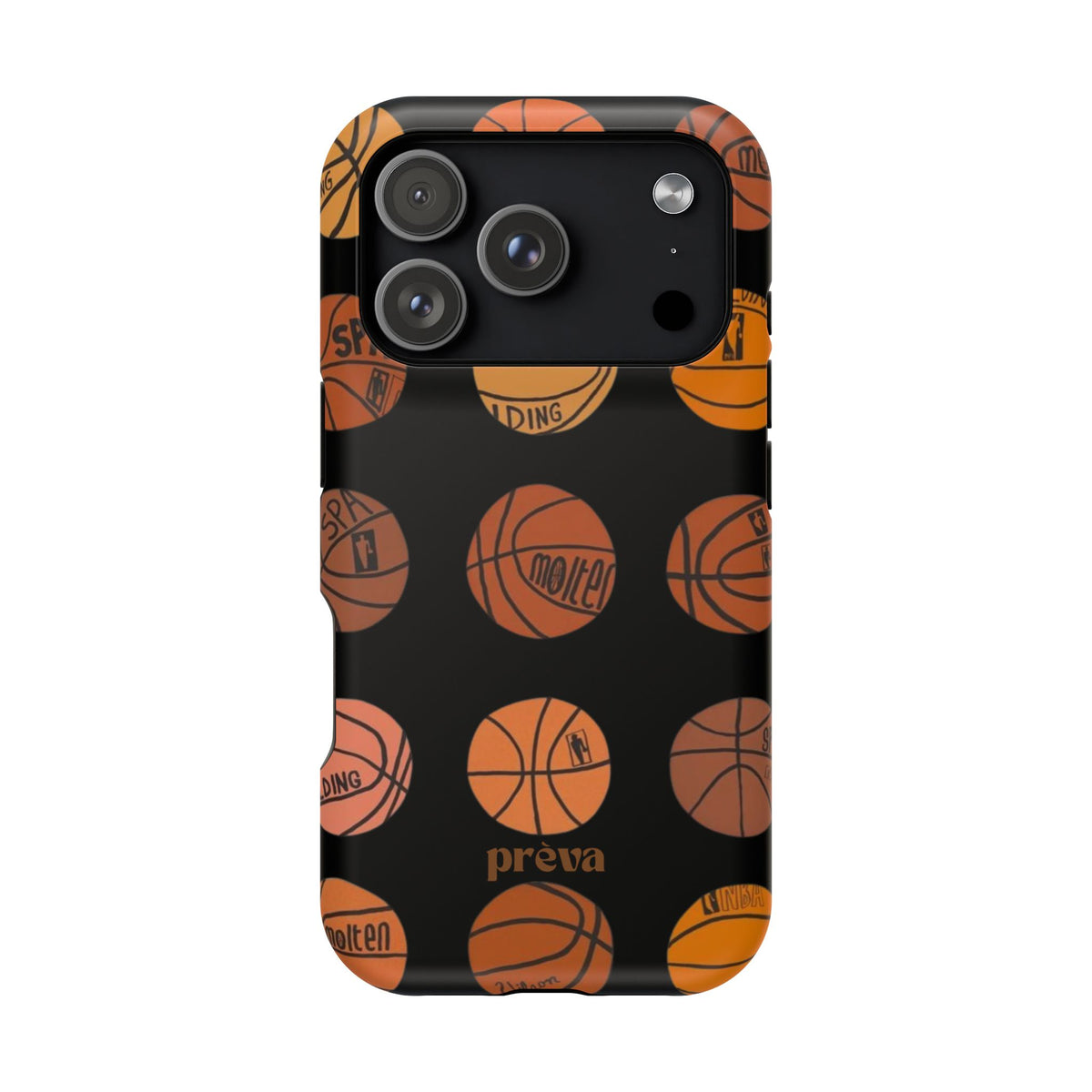 Black Basketball Phone Case