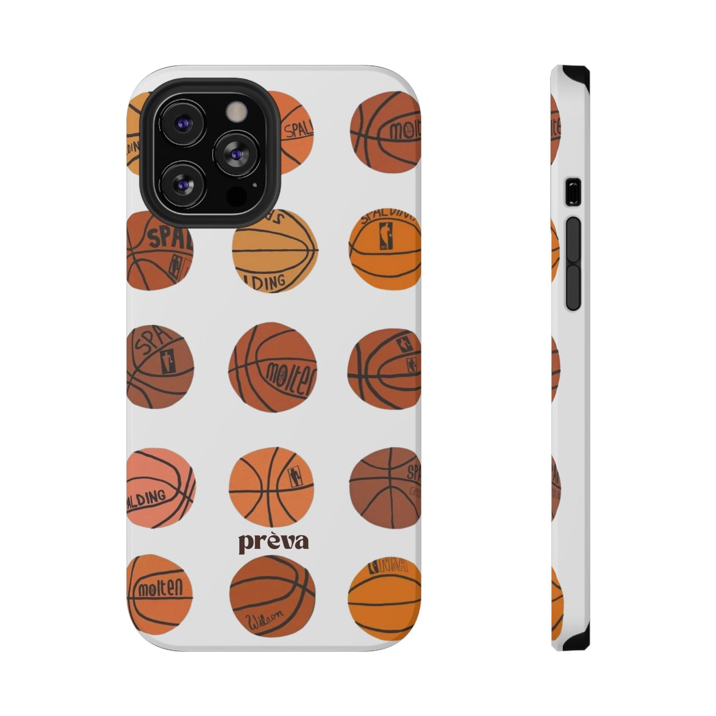 White Basketball Phone Case