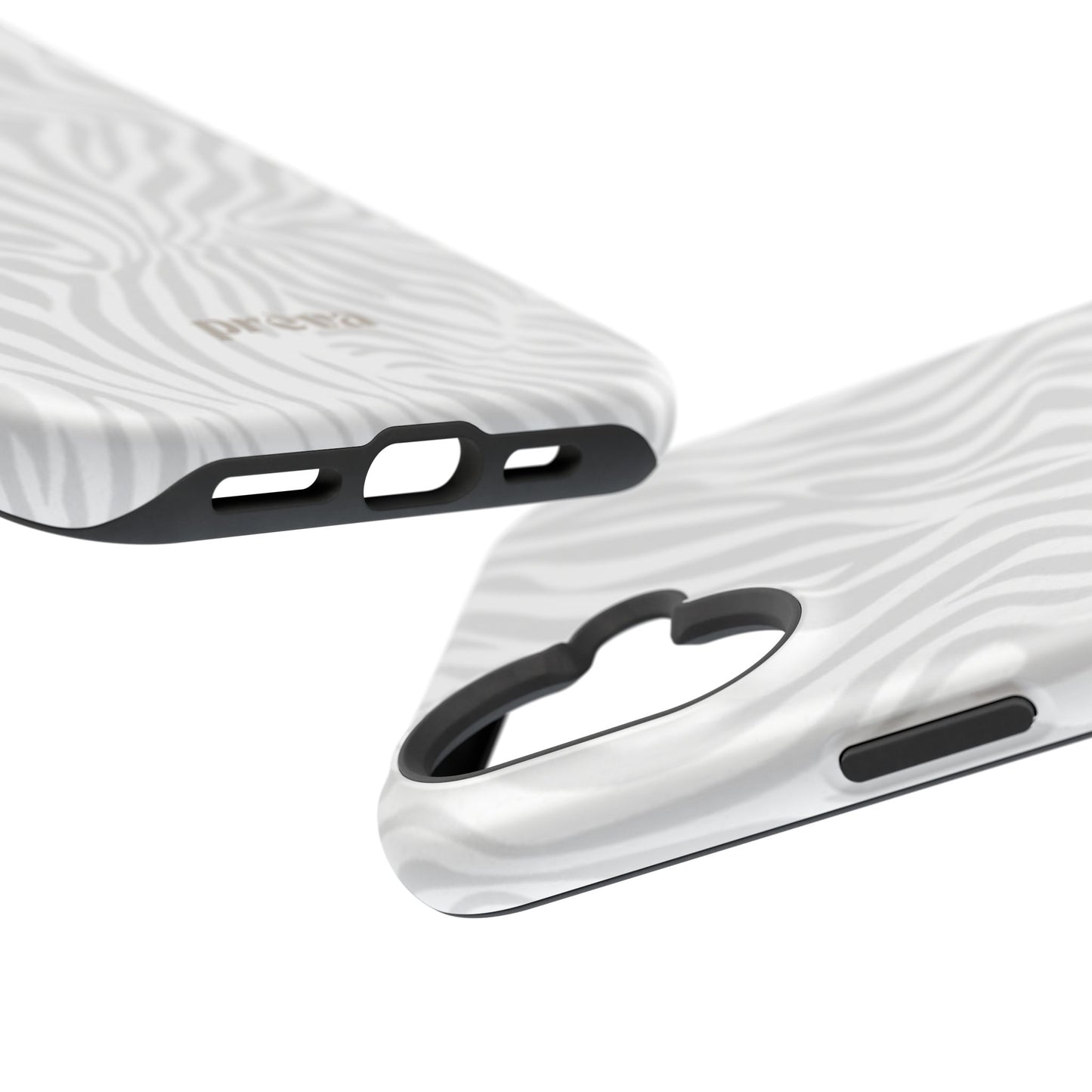 Zebra White Wave Phone Case