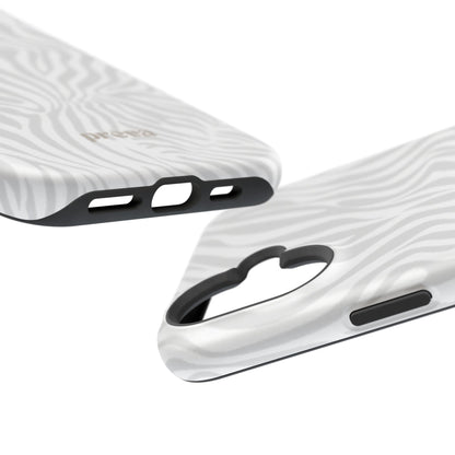 Zebra White Wave Phone Case