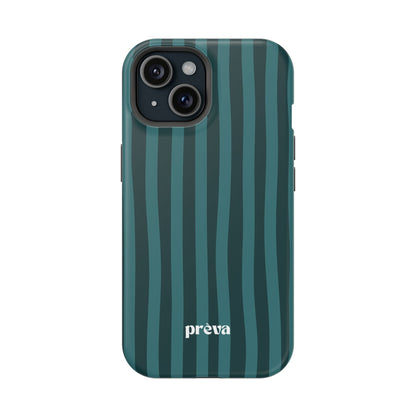 Dark Stripes Turquoise Phone Case