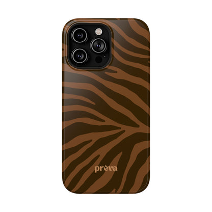 Brown Tiger Stripe Phone Case