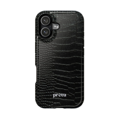 Black Croc Phone Case