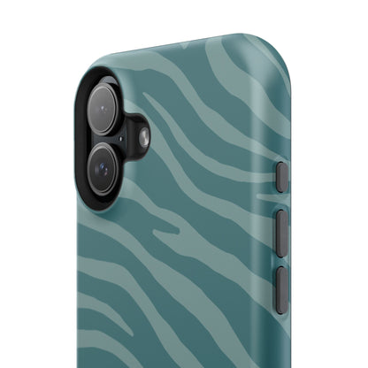Teal Zebra Phone Case